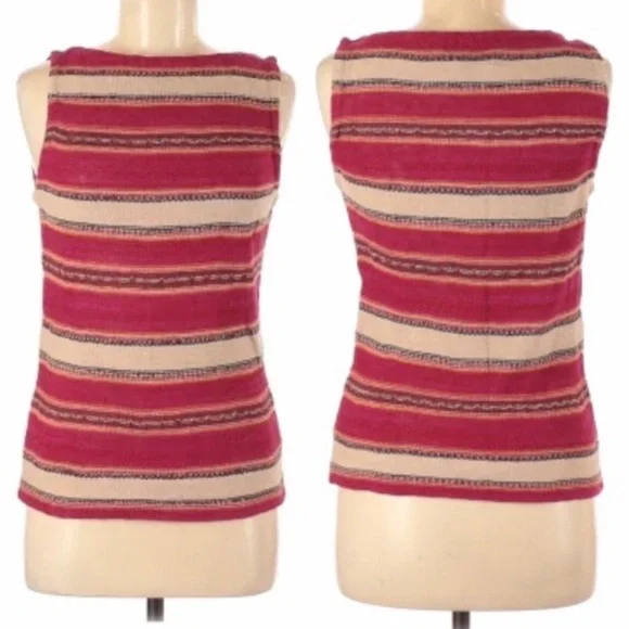 LAUREN Ralph Lauren PETITE Linen Blend TANK TOP PL - Picture 9 of 12